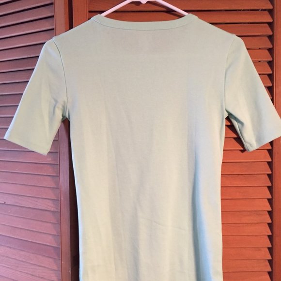 J. Crew Perfect Fit T-Shirt Light Green Women's XXS - Picture 7 of 8